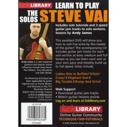 Lick Library: Learn To Play Steve Vai - The Solos
