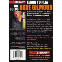 Lick Library: Learn To Play Dave Gilmour - The Solos