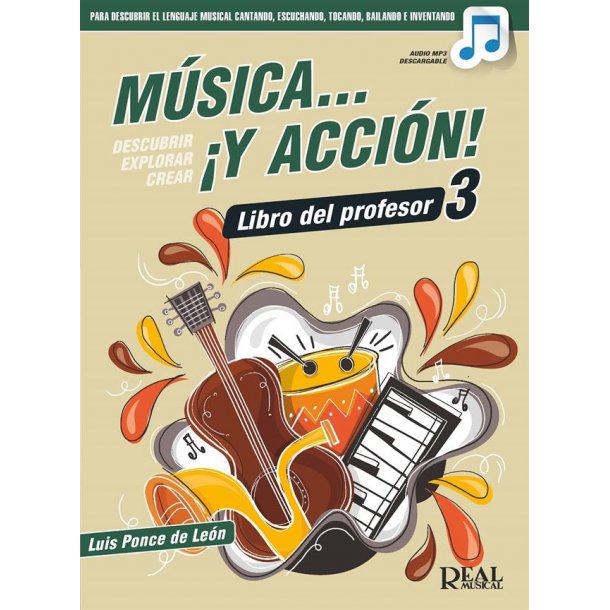 M&uacute;sica&hellip; &iexcl;Y acci&oacute;n! 3 (Libro del profesor) : Audio mp3 descargable