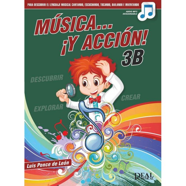 M&uacute;sica&hellip; &iexcl;Y acci&oacute;n! 3B : Audio MP3 descargable