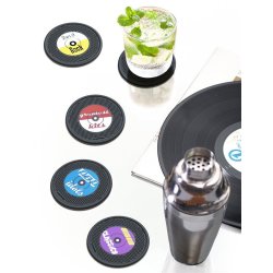 Rocket: Long Drink Coasters - Set Of 4