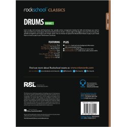 Rockschool Classics: Drums Grade 1 2018+ (Book/Audio)