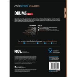 Rockschool Classics: Drums Grade 4 2018+ (Book/Audio)