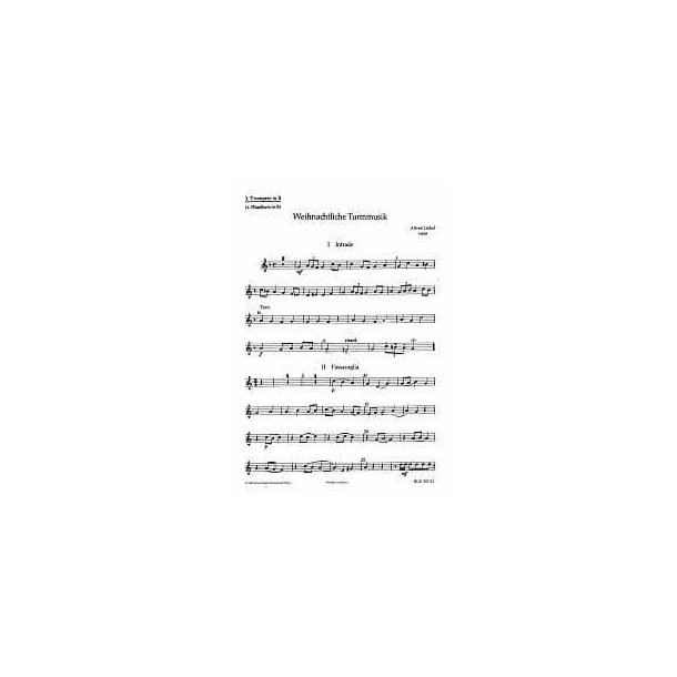 Weihnachtliche Turmmusik : Funfstimmige Satze fur Blechblaser in variabler Besetzung