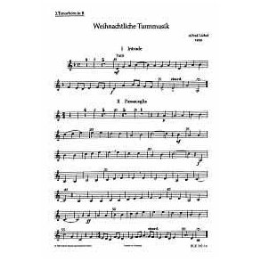 Weihnachtliche Turmmusik : Funfstimmige Satze fur Blechblaser in variabler Besetzung