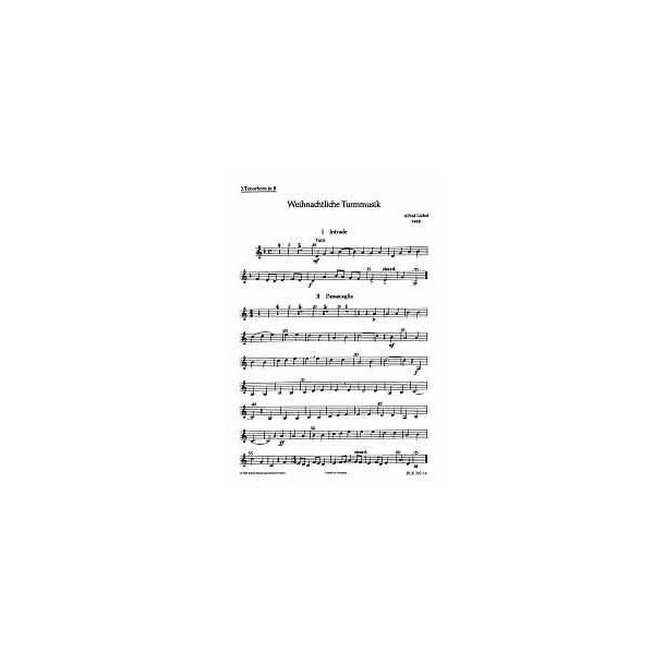 Weihnachtliche Turmmusik : Funfstimmige Satze fur Blechblaser in variabler Besetzung