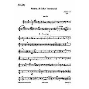 Weihnachtliche Turmmusik : Funfstimmige Satze fur Blechblaser in variabler Besetzung