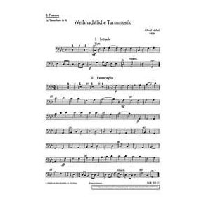 Weihnachtliche Turmmusik : Funfstimmige Satze fur Blechblaser in variabler Besetzung