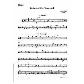 Weihnachtliche Turmmusik : Funfstimmige Satze fur Blechblaser in variabler Besetzung