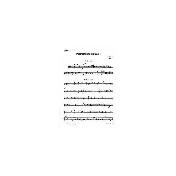 Weihnachtliche Turmmusik : Funfstimmige Satze fur Blechblaser in variabler Besetzung