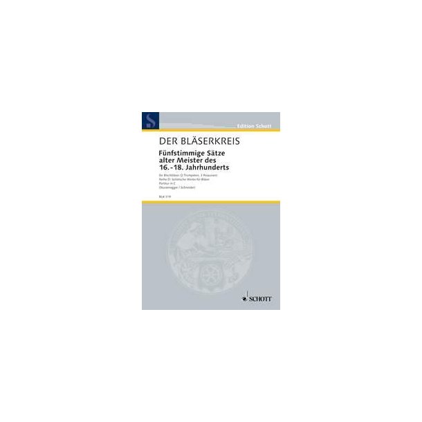Funfstimmige Satze alter Meister : des 16.-18. Jahrhunderts