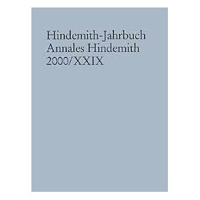 Hindemith-Jahrbuch : Annales Hindemith 2000