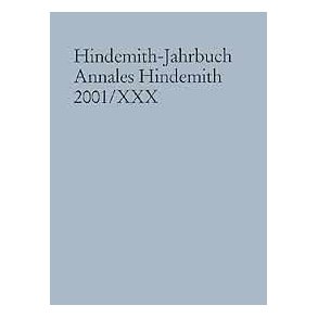 Hindemith-Jahrbuch : Annales Hindemith 2001