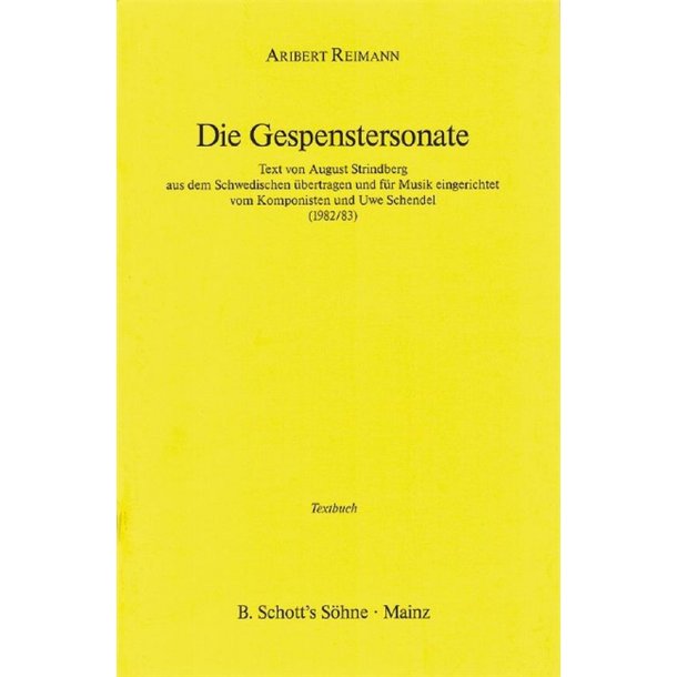 Die Gespenstersonate : Eine Kammeroper