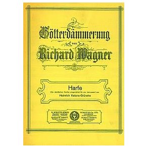 Gotterdammerung WWV 86 D : samtliche Harfenstimmen fur 1 Instrument eingerichtet