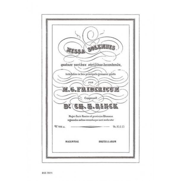 Missa Solemnis : quatuor vocibus virilibus decantanda