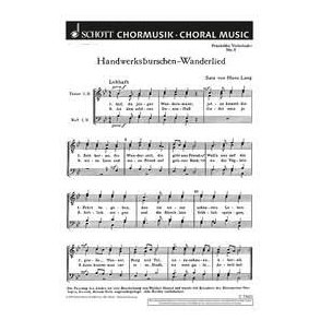Frankische Volkslieder : 5. Handwerksburschen-Wanderlied