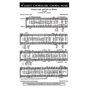 Komm, trink und lach am Rhein! : Ich liebte vor Jahren ein Madchen