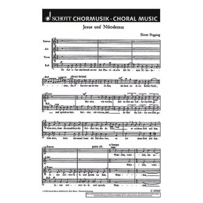 Drei Evangelien-Motetten : 1. Jesus und Nikodemus Es war aber ein Mensch