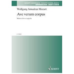 Ave verum corpus KV 618 : nach dem Satz fur gemischten Chor