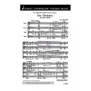 Drei russische Volkslieder : 1. Das Glockchen