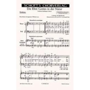 Die Ehre Gottes in der Natur op. 48/4 : Die Himmel ruhmen, D-Dur