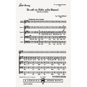 Ein ergotzlich Liedersingen : 5. Es sas ein Kafer auf'm Baumel (Schlesien)