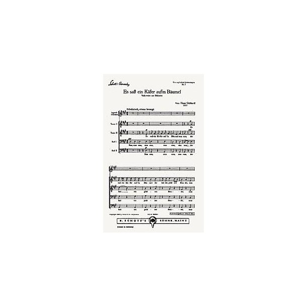 Ein ergotzlich Liedersingen : 5. Es sas ein Kafer auf'm Baumel (Schlesien)