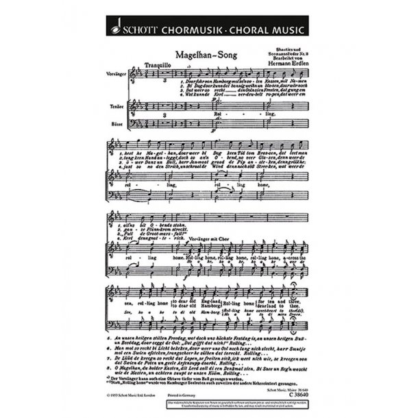 Magelhan Song Koorpart. (Set 25