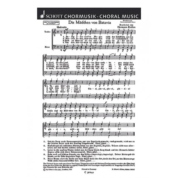 Madchen Von Batavia Koorpart.