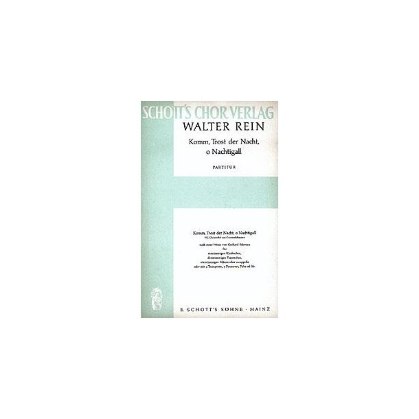 Komm, Trost der Nacht, o Nachtigall