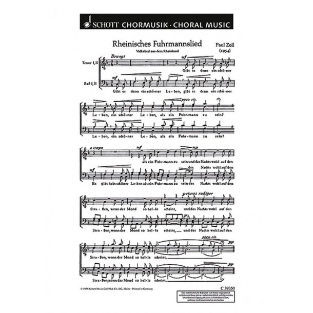 Rheinisches Fuhrmannslied : Gibt es denn ein schoner Leben