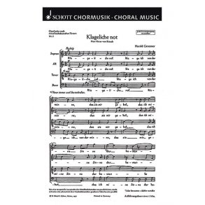 Funf Chorlieder GeWV 17 : 3. Klageliche not / 4. Du bist min