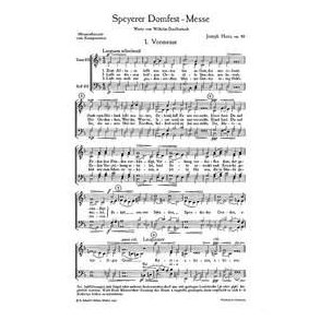Speyerer Domfestmesse op. 80 : Liturgische Kantate