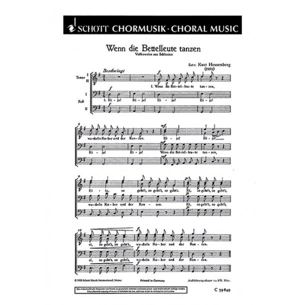 Wenn die Bettelleute tanzen : (Schlesien)