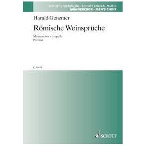 Drei Chorlieder vom Wein GeWV 53 : 3. Romische Weinspruche Pete me imple