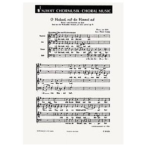 O Heiland, reis die Himmel auf op. 51 : aus der Weihnachtskantate In dulci jubilo