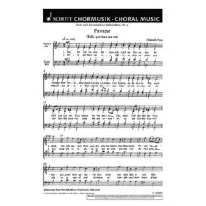 Suite nach franzosischen Volksliedern : 3. Pavane Belle qui tiens ma vie