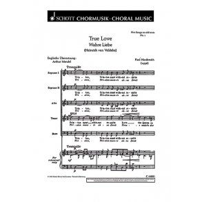 Five Songs on old texts : 1. True Love - Wahre Liebe