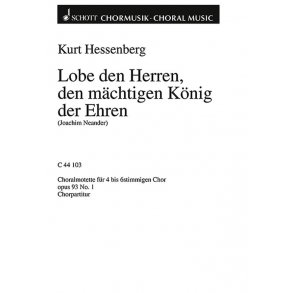 Zwei Choralmotetten op. 93 : 1. Lobe den Herren