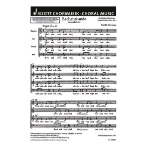Drei leichte Chorlieder GeWV 20 : Nr. 3 Rechenstunde