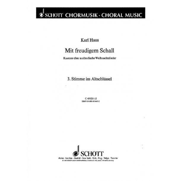 Mit freudigem Schall : Kantate uber auslandische Weihnachtslieder