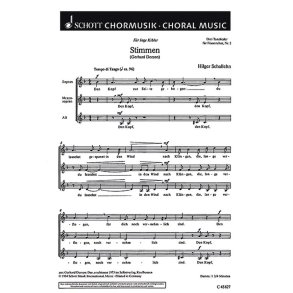 Drei Tanzlieder : 2. Stimmen Den Kopf zur Seite gebogen. Tango