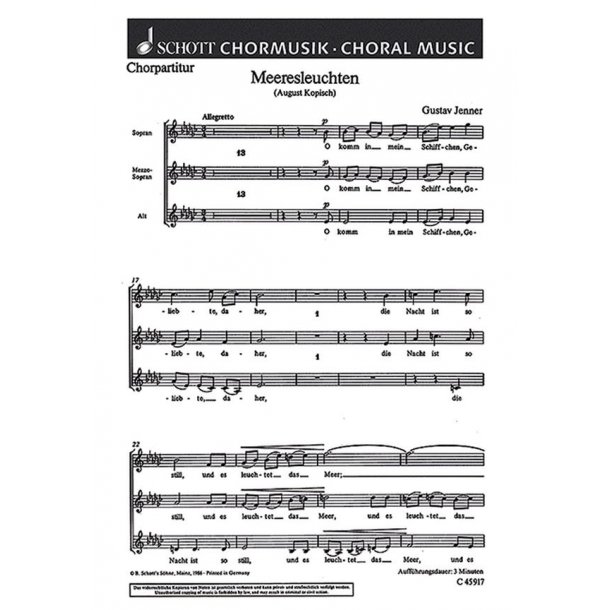 Meeresleuchten : O komm in mein Schiffchen