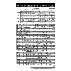 Sieben Holderlin-Chore GeWV 40 : 1. Lebenslauf / 2. Gebet fur die Unbelehrbaren