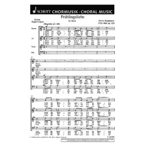 Sechs Chorlieder op. 32 : 3. Fruhlingsliebe Wenn der Fruhling kommt
