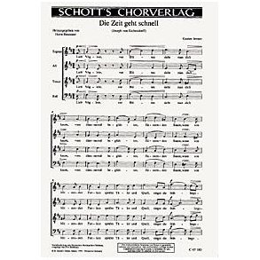 Die Zeit geht schnell : Lieb' Voglein, vor Bluten sieht man dich kaum