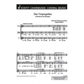 Das Vespergelaut - Les cloches des vêpres : Vom Kirchturm tont der Glockenschlag (Bretagne)