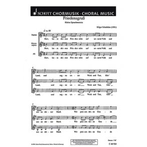 Friedensgrus : Herr, lasse deinen Frieden ruhn. Kleine Spruchmotette