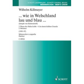 ... wie in Welschland lau und blau ... : Acht Chorlieder für Männerchor (TTBB) a cappella nach Gedichten von Joseph von Eichendorff